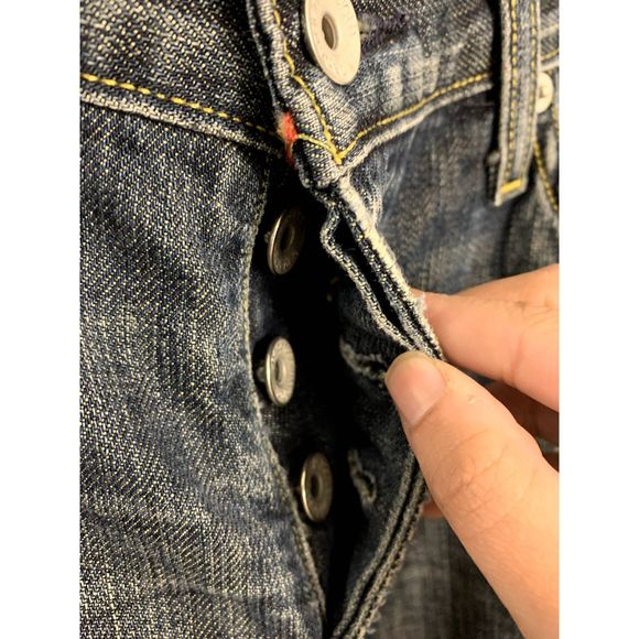 Paper Denim & Cloth Tyler Low Rise Straight Leg Jeans Waist Size 33 - Picture 3 of 6